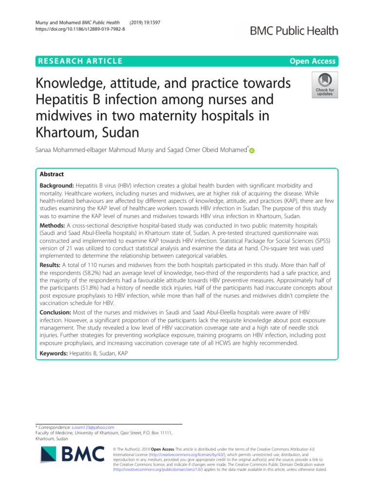 s12889-019-7982-8 | PDF | Hepatitis B | Hepatitis