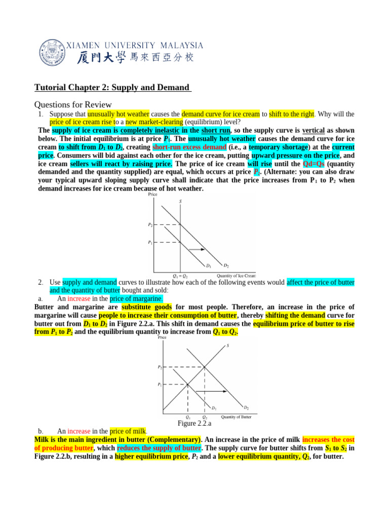 Understanding Supply and Demand Dynamics | PDF | Elasticity (Economics ...