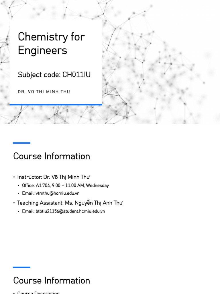 Chemistry Fundamentals for Engineers | PDF | Chemistry | Physical Sciences