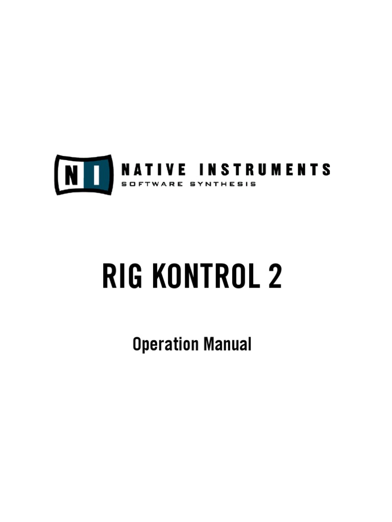 Guitar Rig Kontrol 2 Manuel | PDF | Usb | Headphones