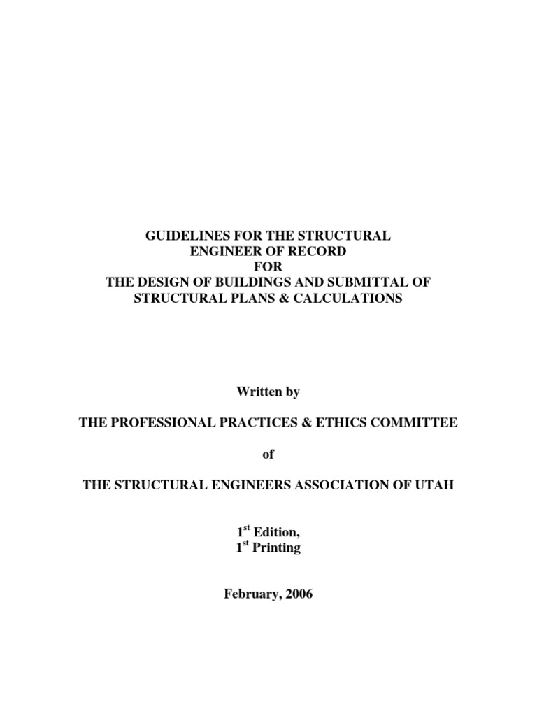 Structural Engineering Submission Guidelines | PDF | Seal (Emblem ...