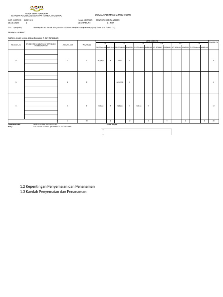 Jsu Pb1 & Pb2 (Daa1323) | PDF