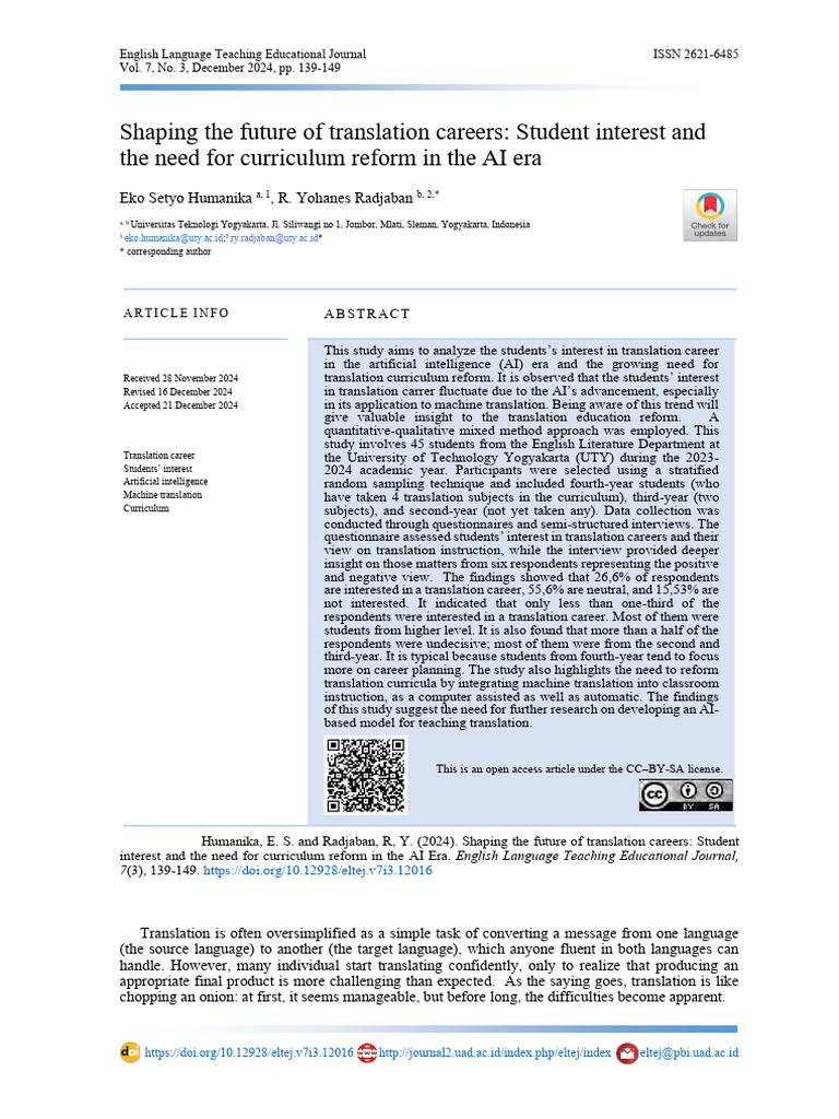 Translation Careers in the AI Era | PDF | Translations | Artificial ...