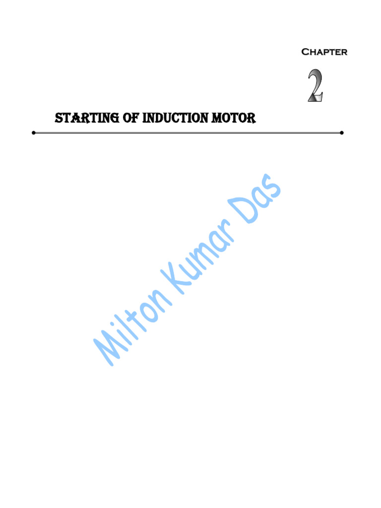 Induction Motor Starting Methods Explained | PDF | Electric Motor ...