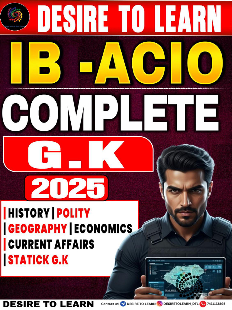 Ib Acio 2025 Complete Gs Subject Wise | PDF | Himalayas | Constitution