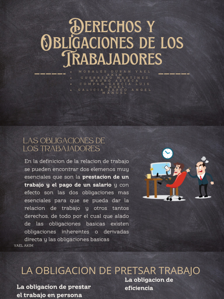 Derechos y Obligaciones Laborales | PDF | Derecho laboral | Sindicato