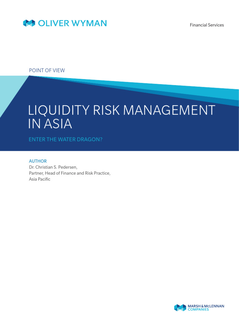 Liquidity Risk Management in Asia | PDF | Market Liquidity | Banks