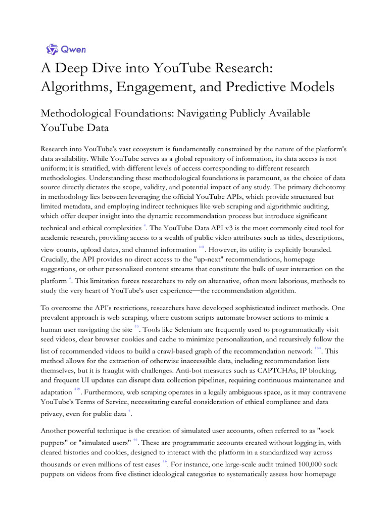 A Deep Dive Into YouTube Research_ Algorithms, Engagement, And ...
