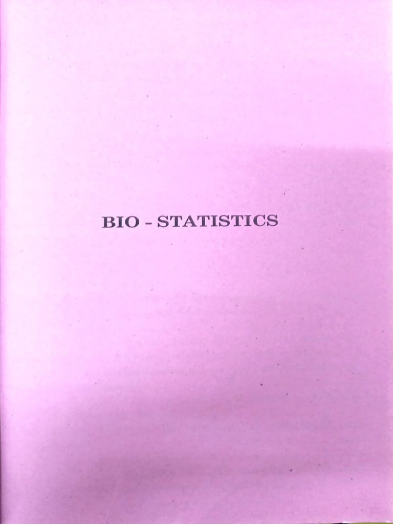Bio Statistics | PDF