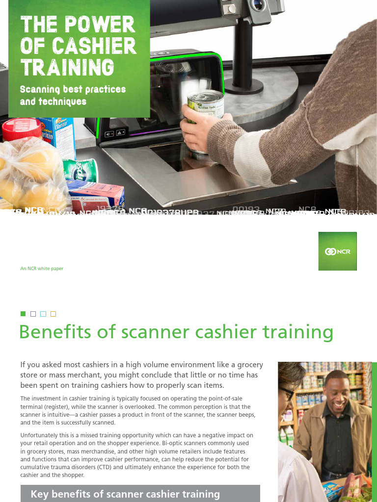 Effective Cashier Scanner Training Guide | PDF | Point Of Sale | Barcode