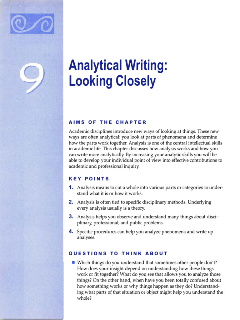 Mastering Analytical Writing Skills | PDF | Analysis | Crystal