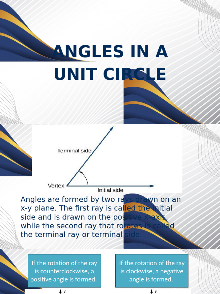 Understanding Angles in a Unit Circle | PDF | Minute And Second Of Arc ...
