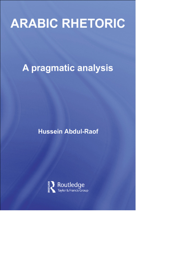 Arabic Rhetoric: A Pragmatic Analysis - Ar | PDF