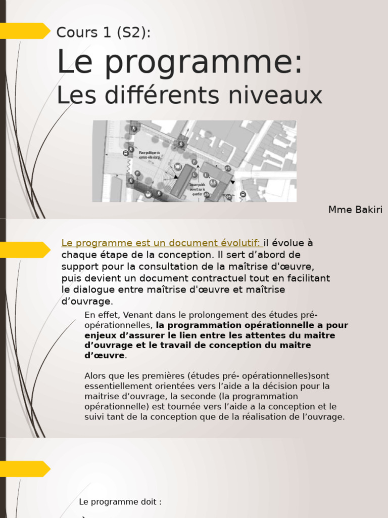 Cours 01 Les Phases Du Programme. | PDF