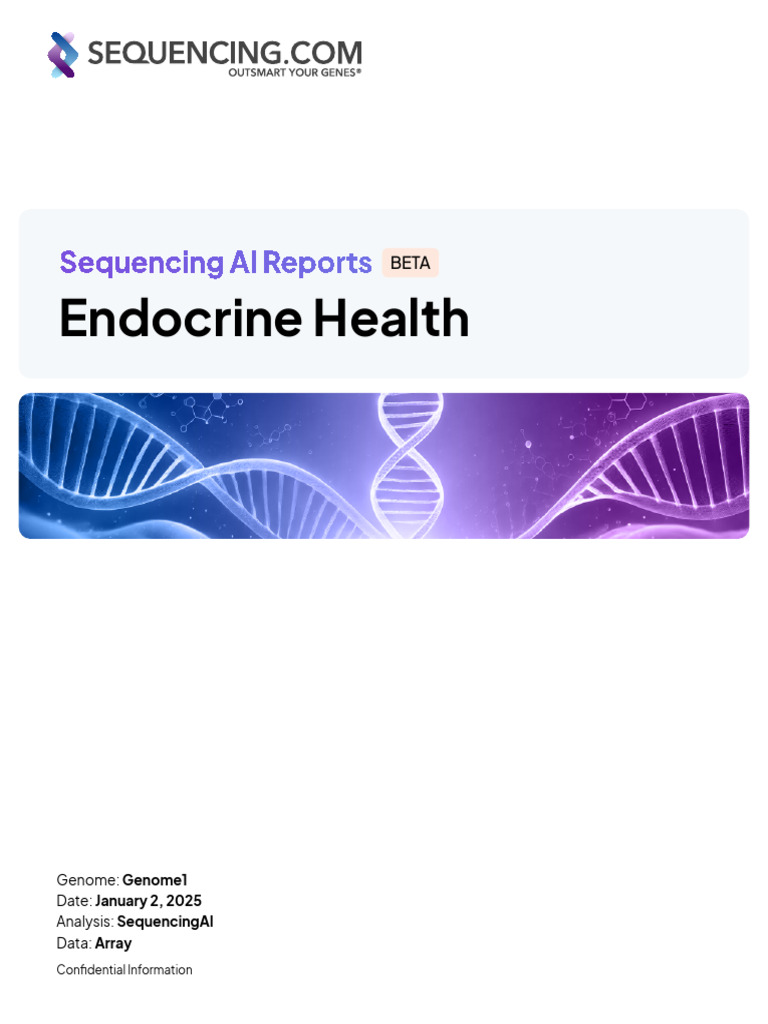Genetic Health Insights Report 2025 | PDF | Diabetes | Prediabetes
