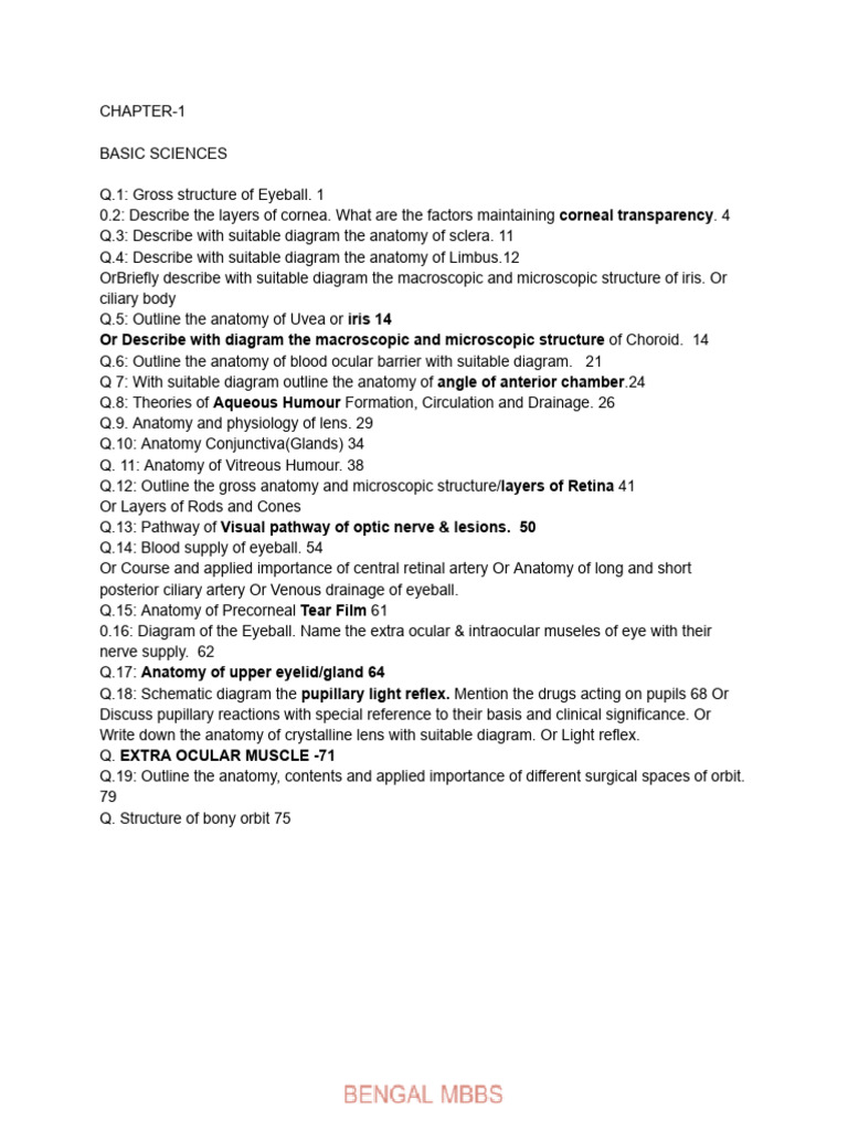 Comprehensive Ophthalmology Guide | PDF | Human Eye | Glaucoma
