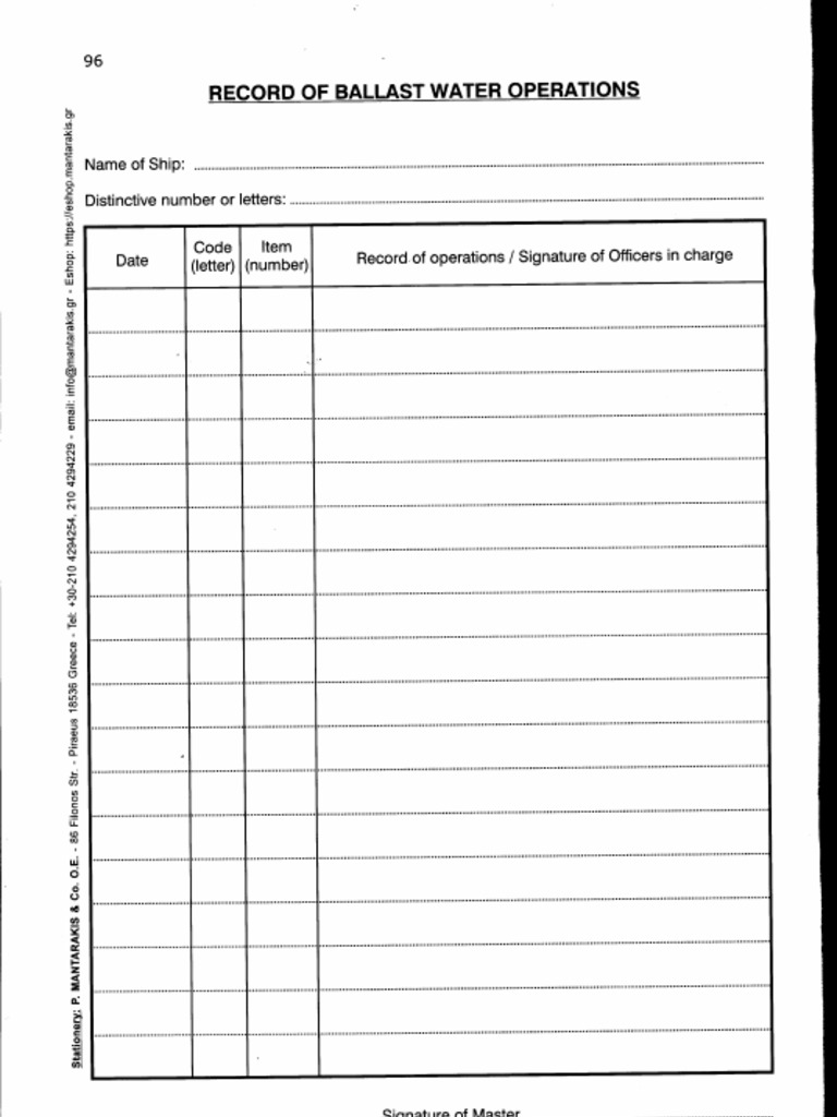Blank BWRB | PDF
