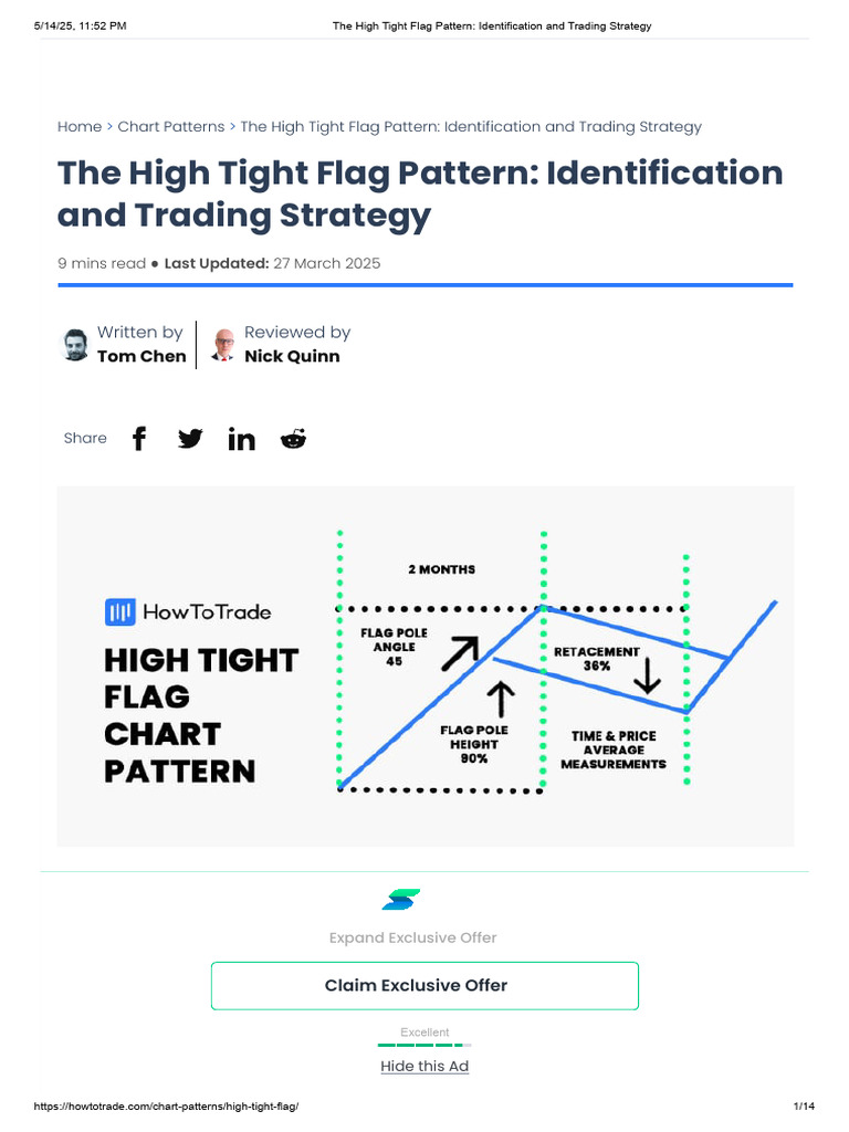 High Tight Flag Pattern Guide | PDF | Market Trend | Technical Analysis