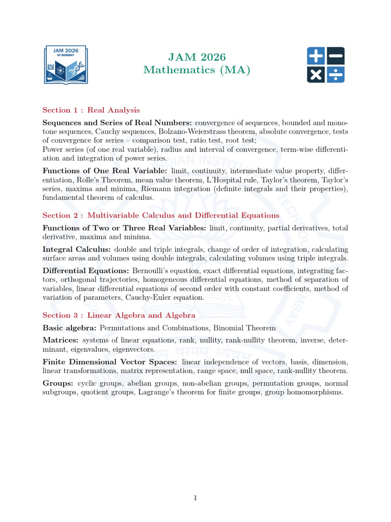 Syllabus MA | PDF