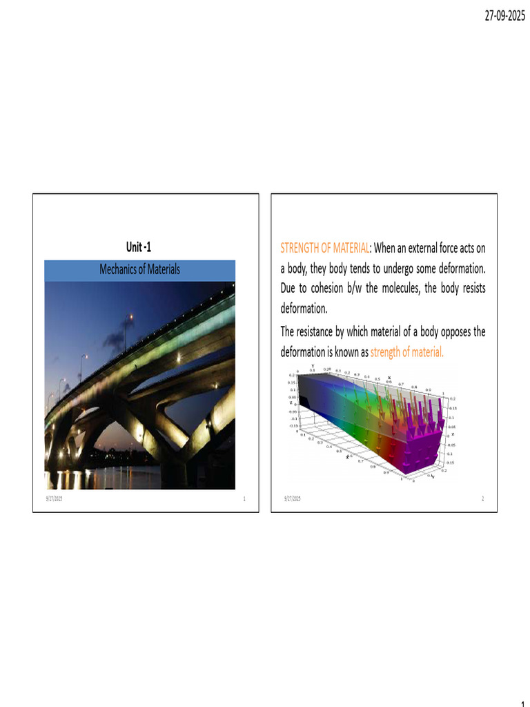 Solid Unit L & LL | PDF | Deformation (Engineering) | Stress (Mechanics)