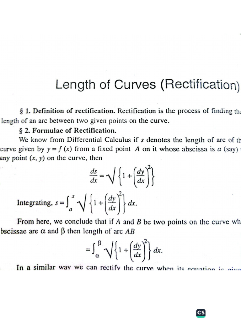 Length of Curves | PDF