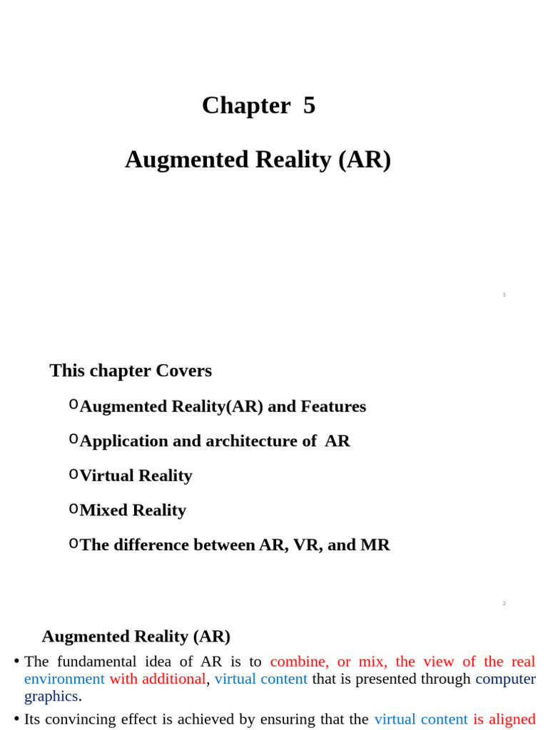 Understanding AR, VR, and MR Technologies | PDF | Virtual Reality ...