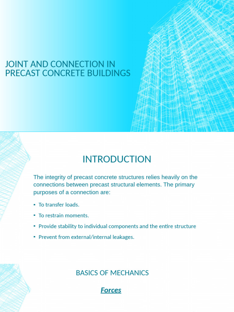 Precast Concrete Joints and Connections | PDF | Precast Concrete ...
