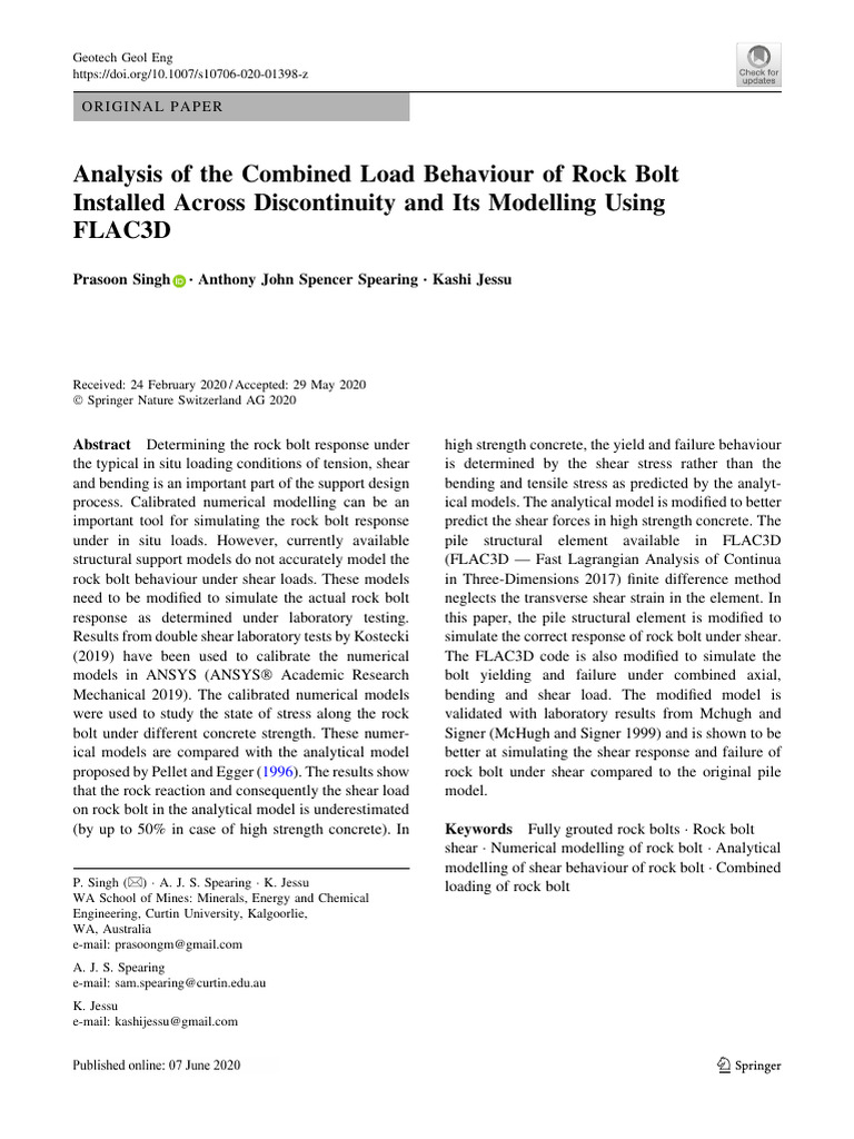 Analysis of The Combined Load Behaviour | PDF | Strength Of Materials ...