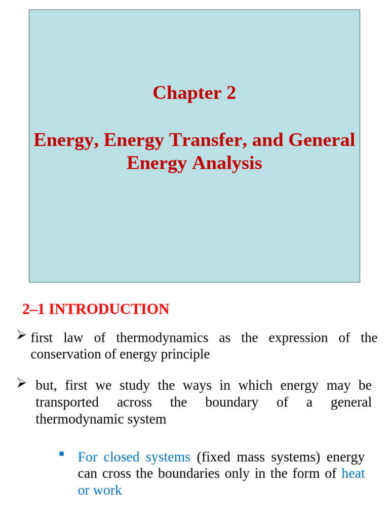 Energy Transfer and Thermodynamics Overview | PDF | Heat Transfer | Heat