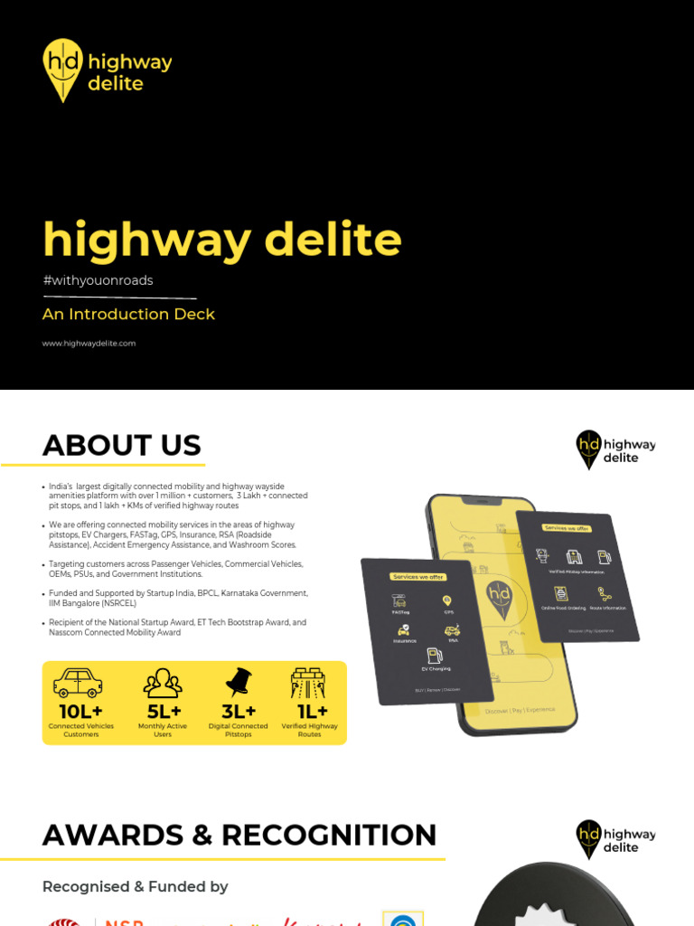India's Leading Highway Mobility Platform | PDF