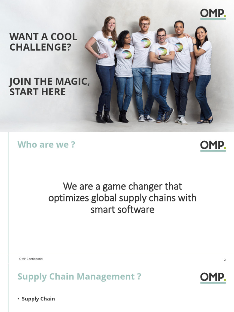 OMP Supply Chain Solutions Overview | PDF | Consultant | Supply Chain