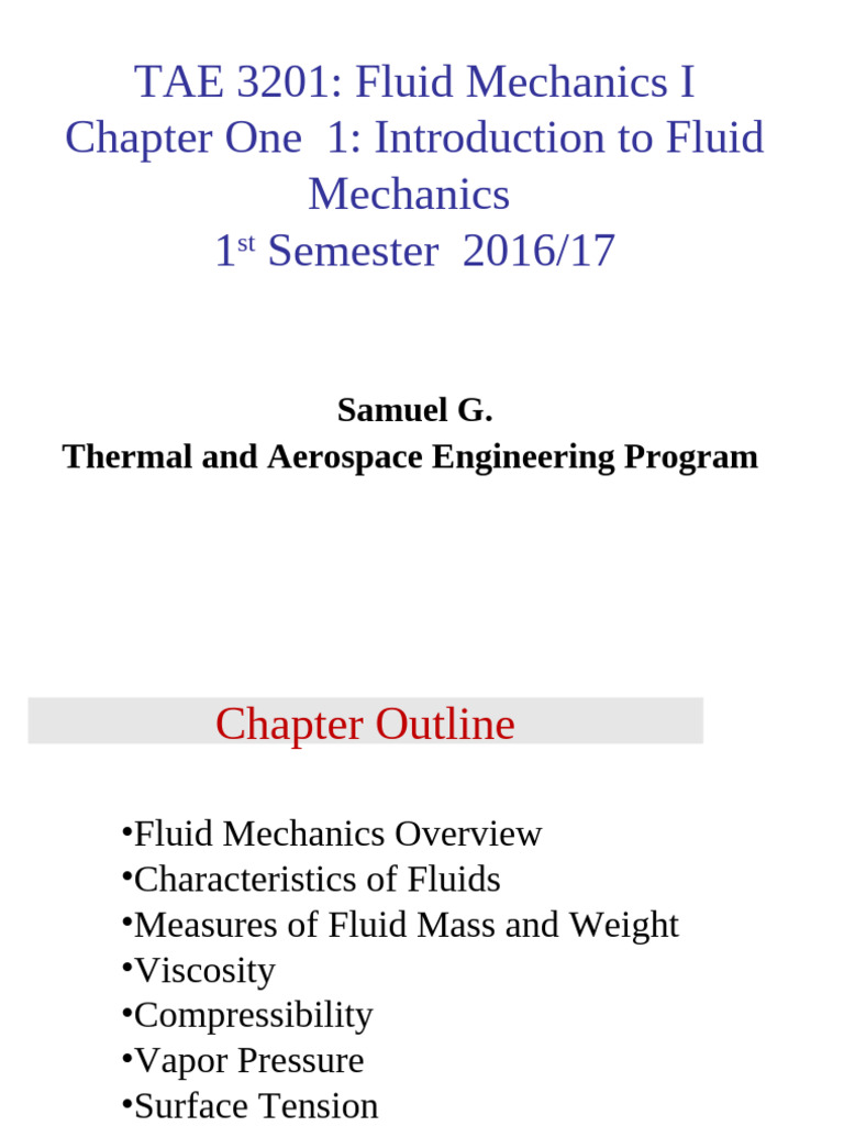Fluid Mechanics I: Key Concepts Overview | PDF | Viscosity | Surface ...