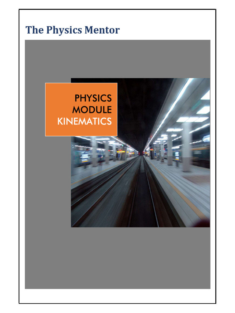 Kinematics Basics: Position, Motion, and Vectors | PDF | Speed | Velocity