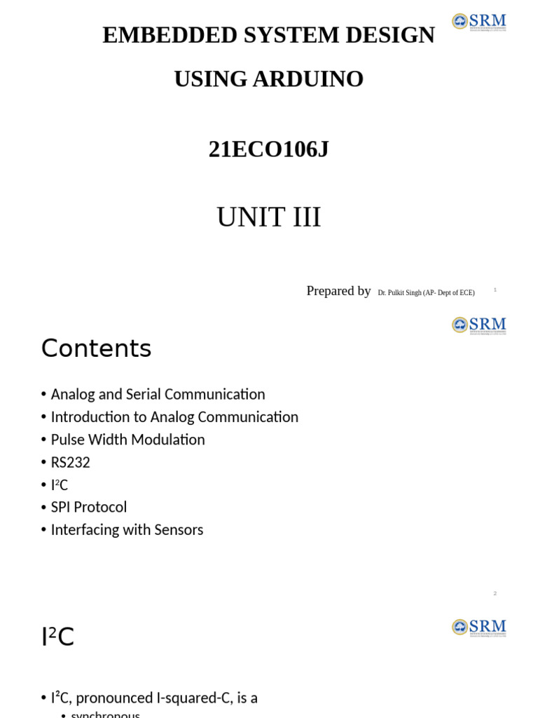 21ECO106J Unit 3 Part 2 | PDF | Arduino | Information And ...