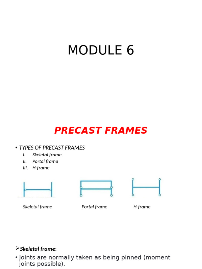 Types of Precast Frames Explained | PDF
