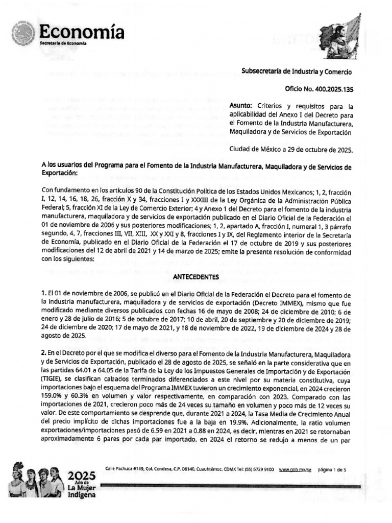 Oficio4002025135 Programas de Fomento - 20251104 20251104.2025.135 | PDF