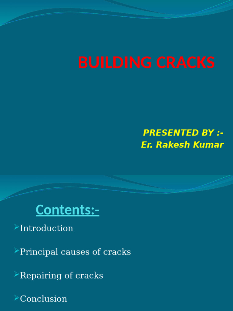 Understanding and Repairing Building Cracks | PDF | Fracture | Concrete