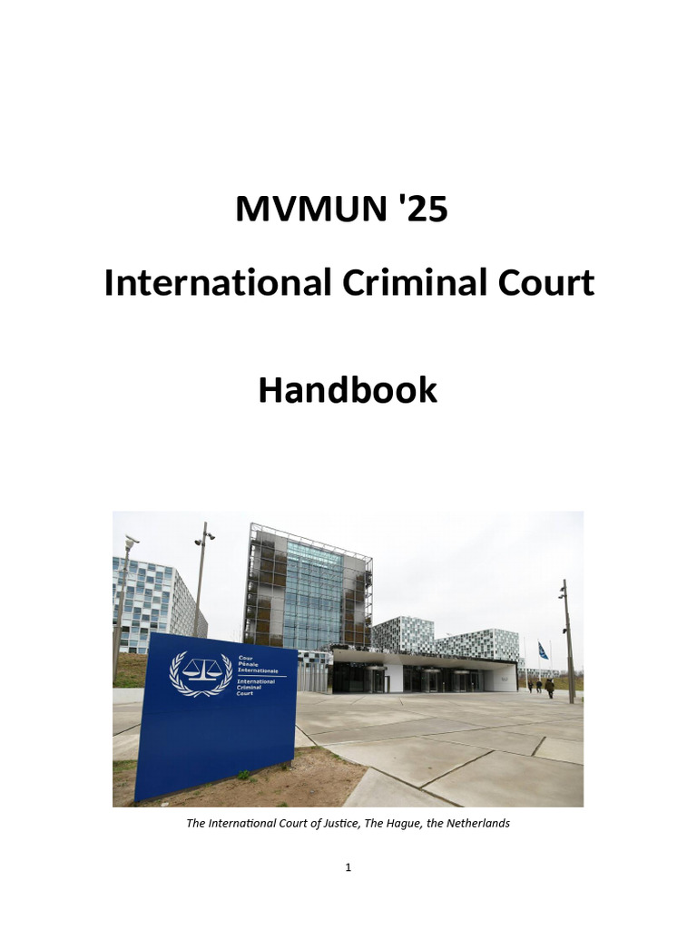 ICC Handbook for MVMUN 2025 Participants | PDF | Burden Of Proof (Law ...
