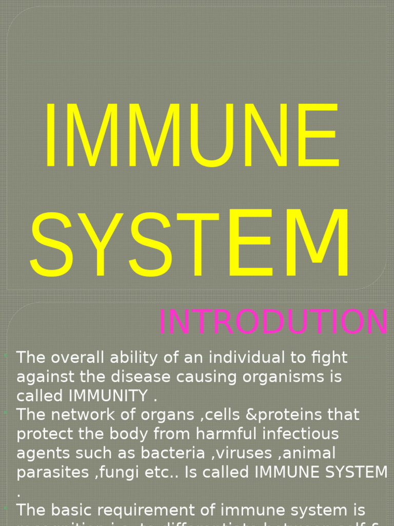Understanding the Immune System Basics | PDF | Immune System | Adaptive ...