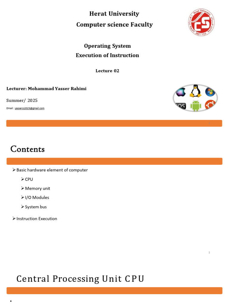 CPU Architecture and Instruction Execution | PDF | Computer Data ...