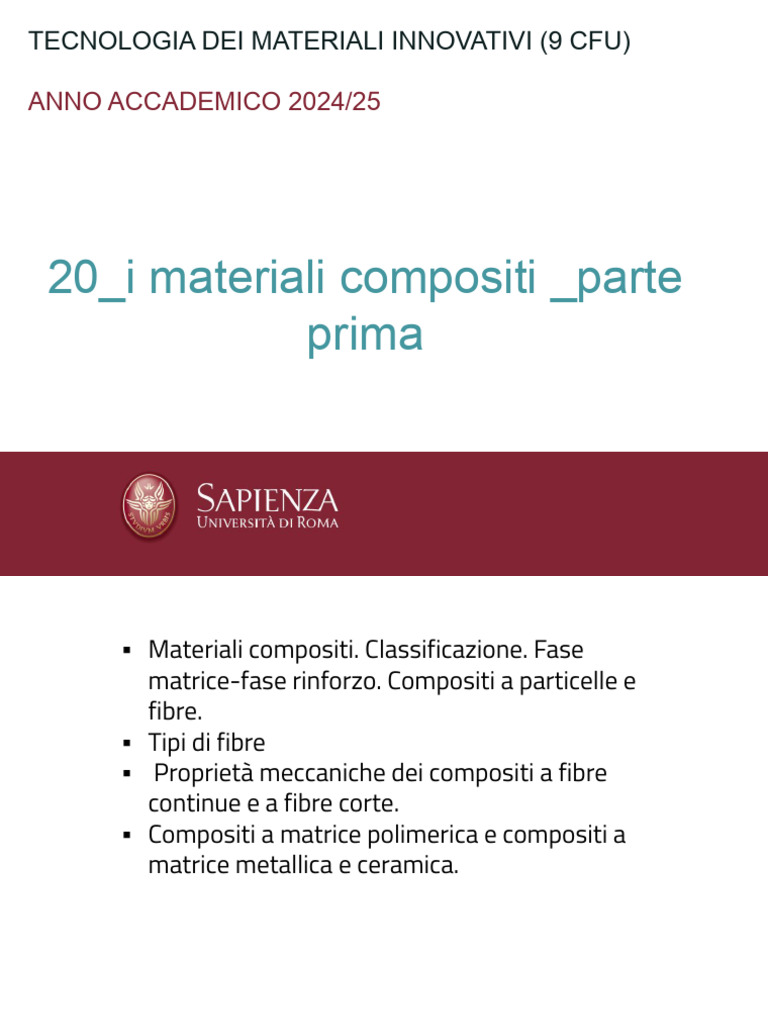 21 en 25 Materiali Compositi | PDF