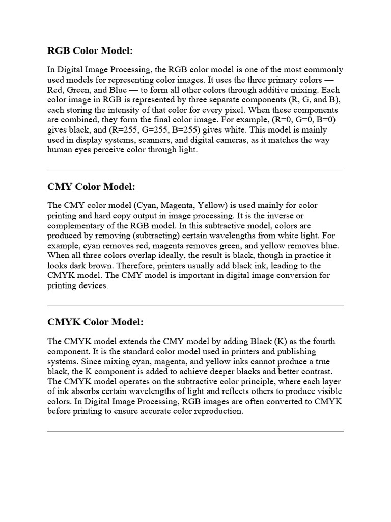 Lec 6 | PDF | Color | Rgb Color Model