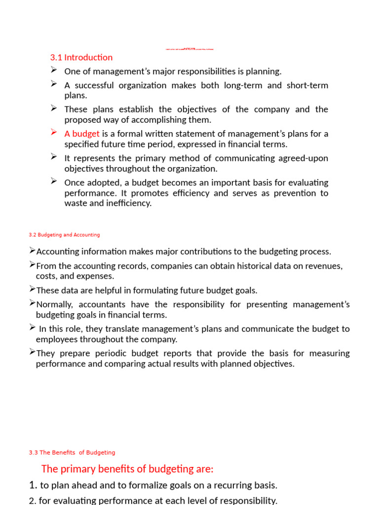Budgeting for Effective Management Control | PDF | Budget | Expense