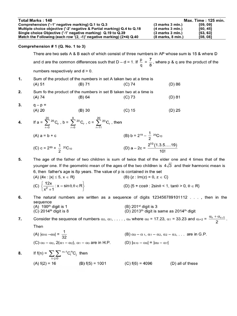 QE, SNS, BT Assignment | PDF | Mathematics | Algebra