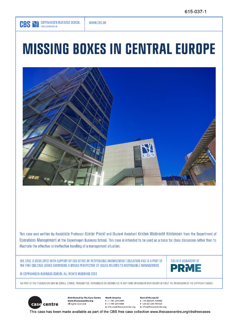 Missing Boxes | PDF