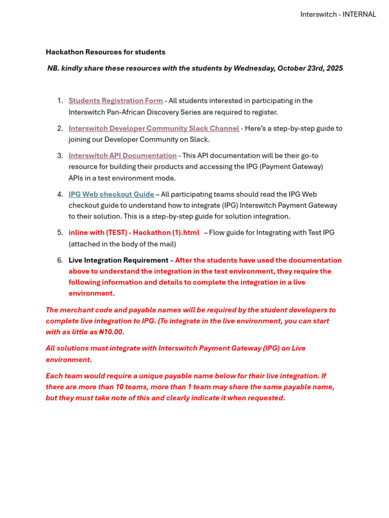 Hackathon Resources For Students | PDF | Computing