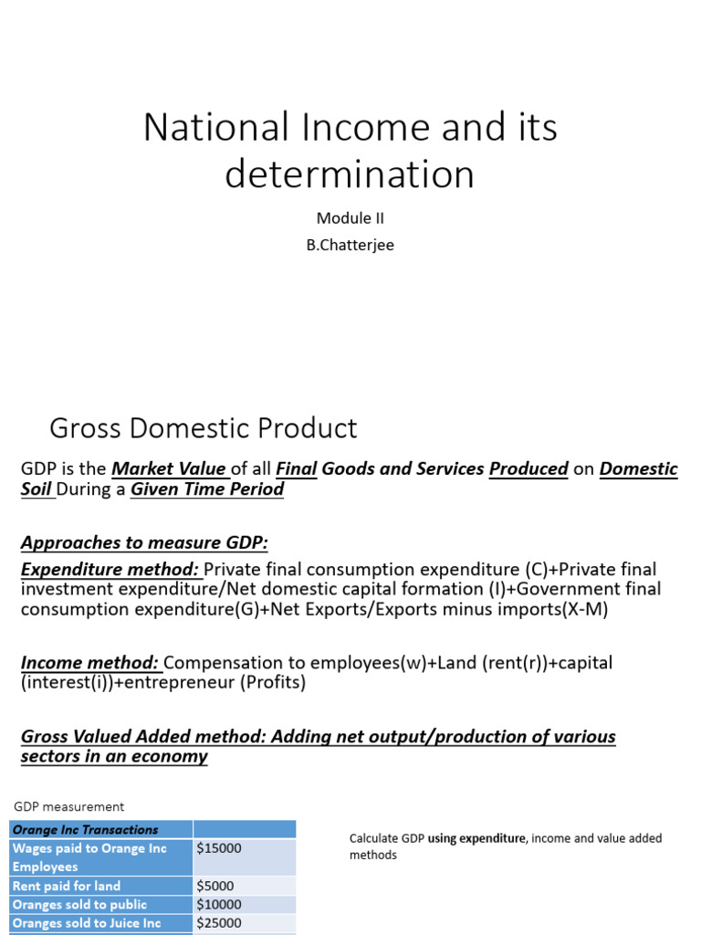 GDP Calculation Methods Explained | PDF | Gross Domestic Product ...