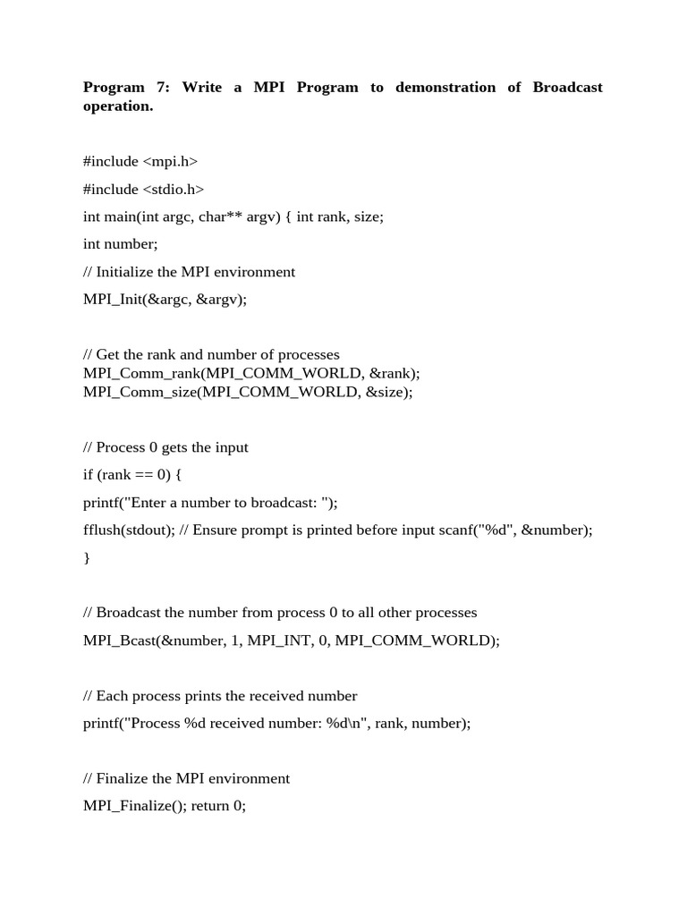 P7 Broadcast | PDF