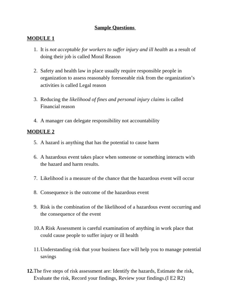 Comprehensive Risk Assessment Guide | PDF | Risk | Occupational Safety ...