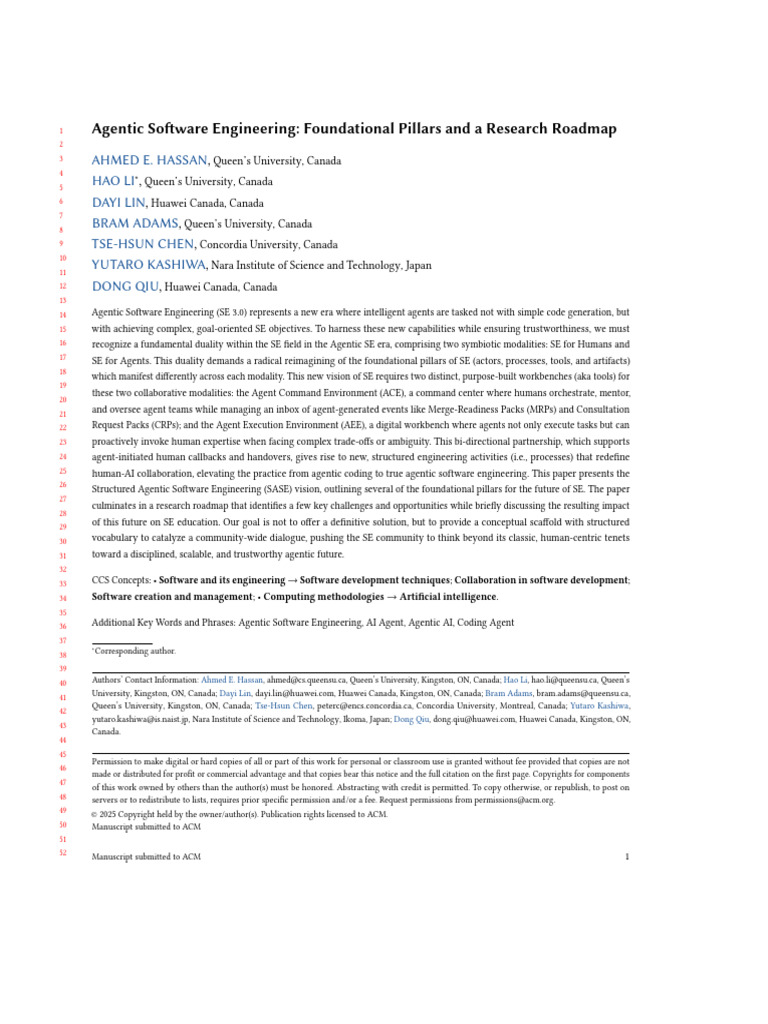 Agentic Software Engineering Roadmap | PDF | Artificial Intelligence ...